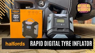 The ESSENTIAL device every motorist needs  Halfords Rapid Tyre inflator [upl. by Oeram723]