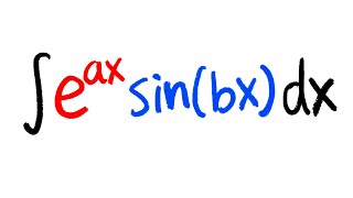 Integral of eaxsinbx by using complex numbers beyond calculus 2 [upl. by Ecnarepmet]