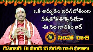 December Simha Rasi Phalalu 01st to 15th 2024 mytridevotional rasiphalalu simharasi [upl. by Melanie]