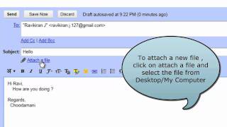 How to Send an Email with attachment using GMail [upl. by Khorma]