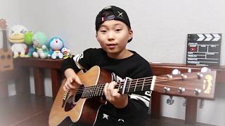 DNA fingerstyle guitar amp vocal cover by 10yearold kid Sean Song [upl. by Lodovico]