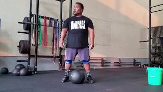 HIGA MONSTER 50 lbs slam ball for 50 reps [upl. by Tjader]