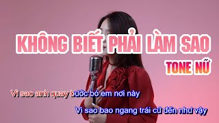 Không Biết Phải Làm Sao Karaoke Nữ  Dương Lan Nhi x ViAM  Hy vọng sau này yêu một người khác [upl. by Otecina]