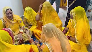 Rinku Baisa ki Haldi Rasam 💛 Rajputi baisa haidi Ceremony  Rajputana Wedding [upl. by Phipps509]