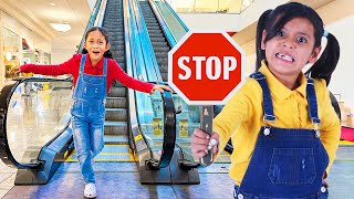 Andrea amp Ellie’s Big Mall Adventure Learn Mall Safety Rules amp Lessons for Kids [upl. by Banquer]