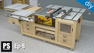 DIY Mobile Workbench with Table Saw amp Router Table  Showcase  Ep 8 [upl. by Finbar438]