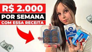 ESSA RECEITA ME FAZ LUCRAR MAIS DE 8MIL POR MÊS  BRIGADEIRO [upl. by Tertius917]