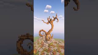 Creating My Biggest Custom Tree Yet in Minecraft minecraftbuilding minecraft minecrafttutorial [upl. by Dasie]