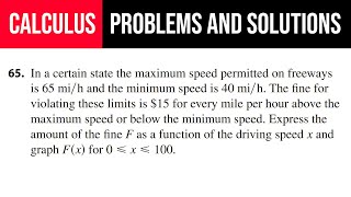 65 In a certain state the maximum speed permitted on freeways is 65 mih and the minimum speed [upl. by Yirinec889]