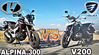 Italika V200 vs Vento Alpina 300¿Valen la pena [upl. by Nwahsaj529]