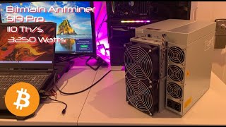 Bitmain Antminer S19 Pro 110 Ths Review  Mining BTC at Home How to Make Money Ethereum XRP [upl. by Zimmer]