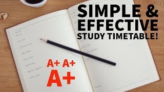 Simple Study Timetable How To [upl. by Anelad]