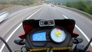 TVS APACHE RTR 150 TOP SPEED  Gazlamalı Video  MOTOVLOG7 [upl. by Collete487]