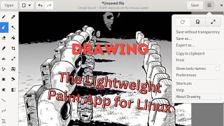 Drawing The Lightweight Paint App for Linux [upl. by Leesa880]