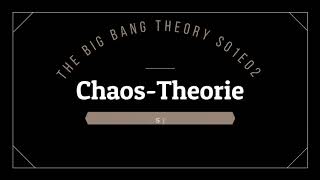 The Big Bang Theory Hörspiel  S01E02 ChaosTheorie  Blackscreen Einschlafen [upl. by Marrin533]