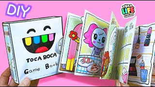 Tutorial 8 Toca Boca Gaming Book  Paper Games book DIY fun asmr 종이놀이 [upl. by Alleynad]