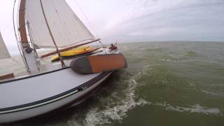 20150812 met de Hoogaars platbodem op het IJsselmeer richting Hindelopen [upl. by Ina]