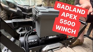 Harbor Freight BADLAND APEX 5500 Winch and Hitch Winch Mount [upl. by Margherita697]