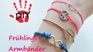 DIY Armband Inspirationen Knüpftechnik für Verschlüsse [upl. by Adidnac]