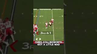 Chris Collinsworth got a bit mad💀 viral nfl [upl. by Yregram]