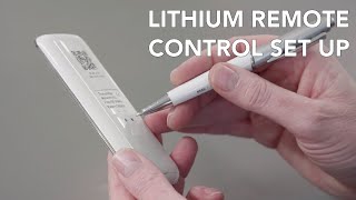 Louvolite Lithium Remote Control Set Up [upl. by Konikow]