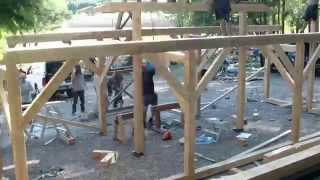 Timber Framing in Sweden  timelapse [upl. by Anitserp]