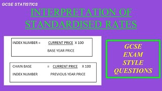 GCSE Statistics Interpretation of standardised rates [upl. by Candie438]