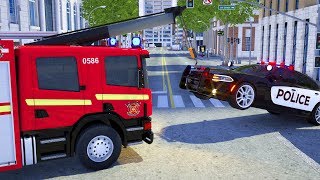 Fire Truck Frank Assisting Wrecker Truck and Building Road  Wheel City Heroes WCH  New Cartoon [upl. by Ursuline467]