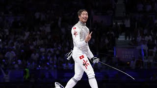 Mens Fencing Individual Foil Olympics 2024 Reaction [upl. by Ardeed]