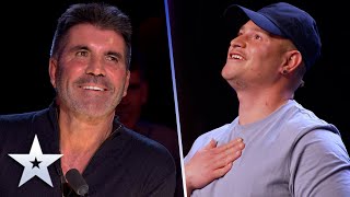 Shy Maxwell Thorpe’s UNEXPECTED voice STUNS the Judges  Auditions  BGT 2022 [upl. by Ydnas]