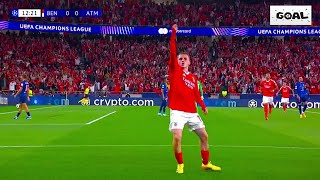 Kerem Aktürkoğlu CRAZY GOAL For Benfica vs Atletico de Madrid  UCL 2425 [upl. by Siro]