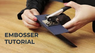 Custom Embosser Tutorial [upl. by Mirabella]