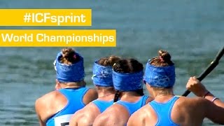 Semifinals K4W500  2015 ICF Canoe Sprint World Championships [upl. by Ahsenot981]