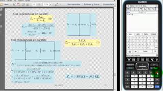 CLASSPAD II PARALELO DE FASORES PROGRAMAR UNA FUNCION [upl. by Derward]