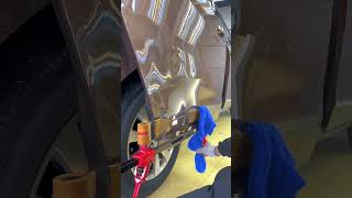 Automobile door dent repair technology Good tools and machinery make work easy [upl. by Abehs809]