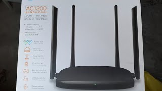 Router Steren AC1200  Unboxing y review  ADE [upl. by Yenitirb219]