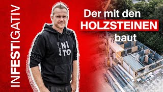 Bauen mit HolzKlemmbausteinen  Ist das die Zukunft des Holzbaus [upl. by Eslek928]