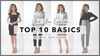 10 WORKWEAR ESSENTIALS Every Woman Needs to Own  How to Start Your First Work Wardrobe  Miss Louie [upl. by Aliwt331]