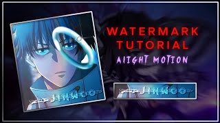 Watermark Tutorial  Alight motion [upl. by Munn]