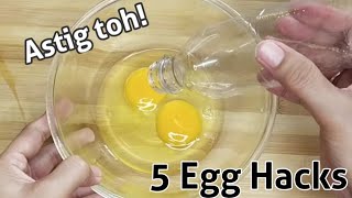 How to Separate Egg Yolks from Egg Whites  5 Different Cool and Easy ways by MCVs World [upl. by Starks561]