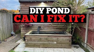 DIY POND  Can I FIX it [upl. by Horodko]