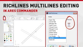 Richlines Multilines editing in ARES Commander Edition 2014 [upl. by Sherrill]