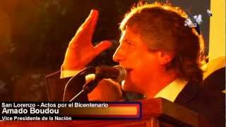 Amado Boudou abucheado en festejo del 3 de Febrero [upl. by Daffy]