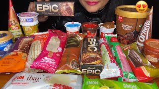 ASMR EATING ICECREAM🥶🍦MAGNUM ALMONDAMUL EPICKWALITY WALLSCHOCO BAR FOOD EATING [upl. by Rapp]