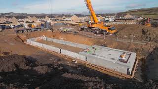 FP McCann installs large precast attenuation tank at Holmfirth Housing Development [upl. by Perl]