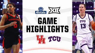 Houston at TCU  Big 12 Womens Basketball Highlights  February 24 2024 [upl. by Verity465]