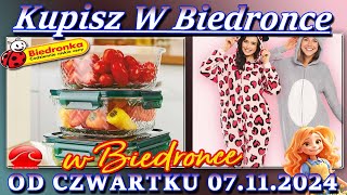 𝐁𝐈𝐄𝐃𝐑𝐎𝐍𝐊𝐀🐞Nowa Oferta Promocyjna Od Czwartku 07112024 Kupisz w Biedronce [upl. by Nikolaos]