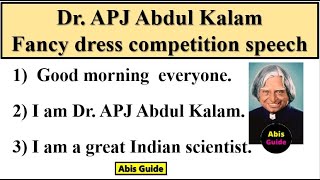 Abdul Kalam fancy dress  Dr APJ Abdul Kalam fancy dress competition  Abdul kalam speech in English [upl. by Avahc]