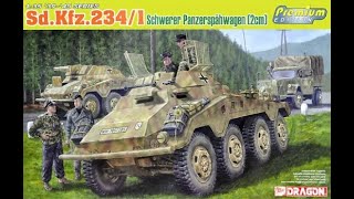 Dragon 135 SDKFZ 2341 SCHWERER PANZERPAWAGEN  6879 [upl. by Avictor]