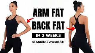 LOSE ARM FAT  BACK FAT in 2 weeks  Bra Bulge Armpit Fat [upl. by Faro]